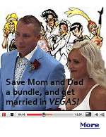 Save a bundle. Get married in Las Vegas and have your friends and family watch it on the internet.
